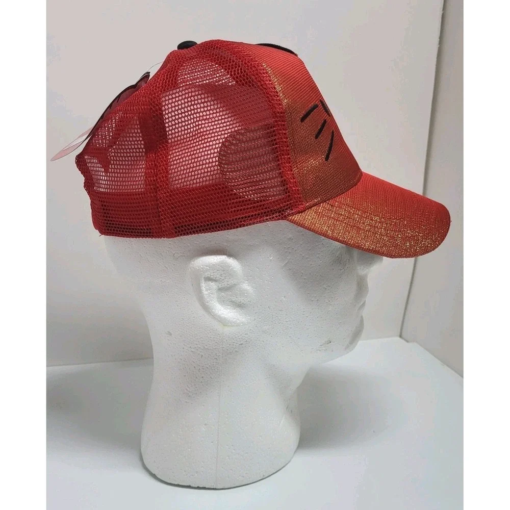 Hello Kitty by Sanrio‎ 2025 Red Glittering Baseball Cap Snap Back NWT Hat